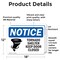 Signmission Tornado Shelter Keep Door Closed Sign With Symbol, 18 in W x Rectangle, Vinyl Decal OS-2PACK-NS-D-1218-L-18698 - alternate 4